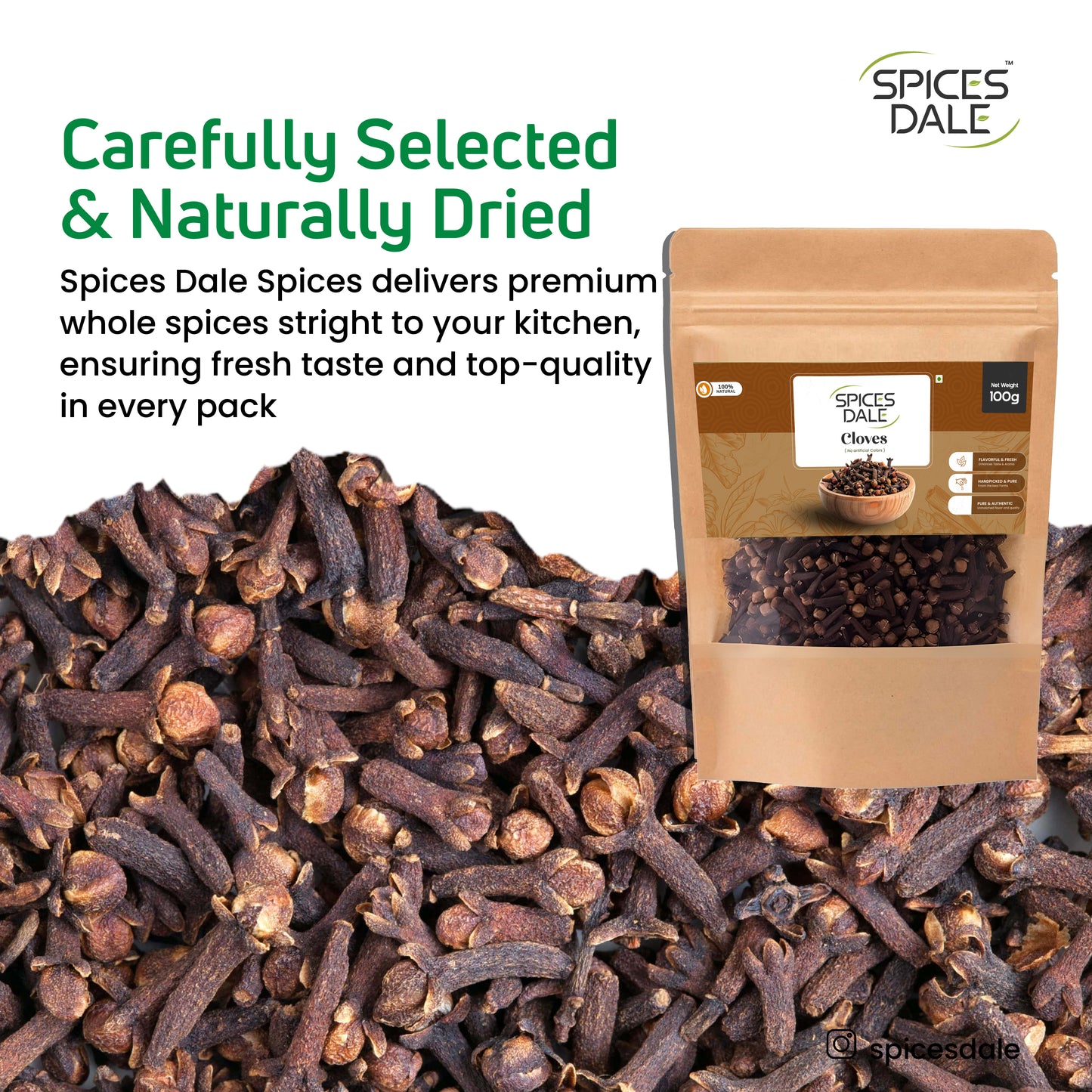 Spices Dale Cloves 100g - 100% Natural & Aromatic Cloves