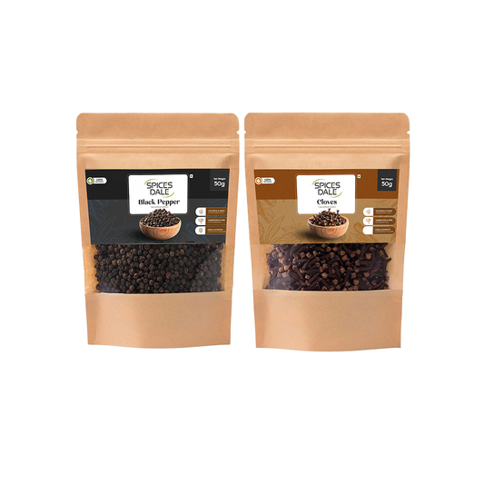Combo Offer - 50g Cloves + 50g Black Pepper